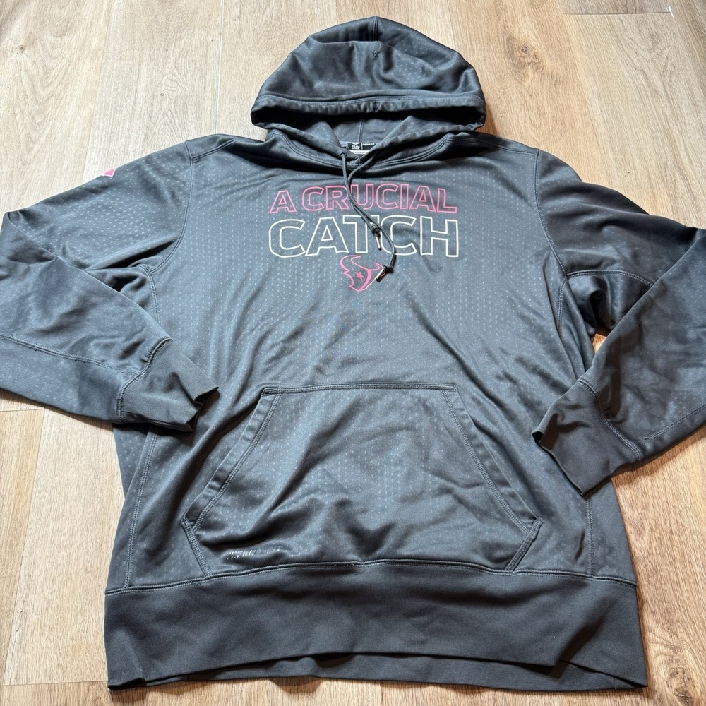 Houston Texans Nike 2015 Crucial Catch Hoodie Sweatshirt Men's XL NFL